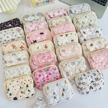 Cute Cartoon Small Travel Cosmetic Lipstick Earphone Card Portable Storage Bag Purse Women Gift Pouch In Make up Bags Organizer 1