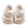 MISOWMNJOY Sequin Baby Girls Shoes Princess Newborn Mary Jane Flats Glitter Crown Bow Dress Shoes Non-Slip Newborn Crib Shoes 5