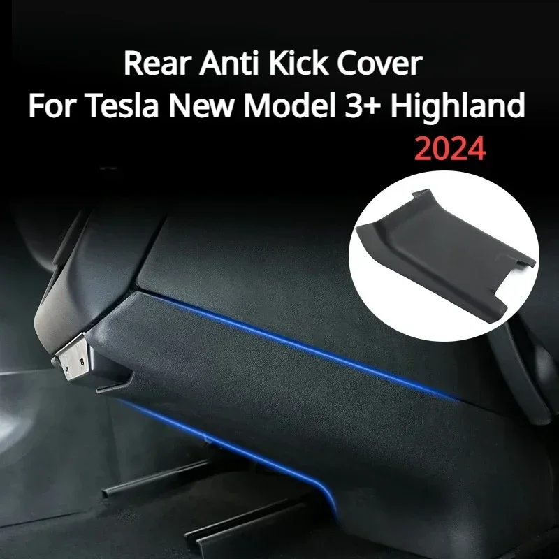 

For Tesla New Model 3+ Highland 2024 Rear Anti Kick Cover Rear Air Condition Vent Shell Decoration for Model3 Car Accessories