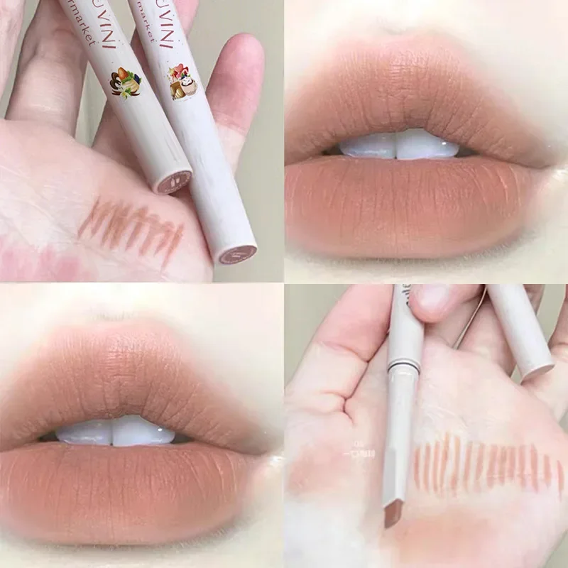 Nude Matte Lipstick Pencil Long Lasting Lip Liner Non-stick Cup Outline Natural Lip Shape Lip Gloss Contour Makeup Cosmetics 5