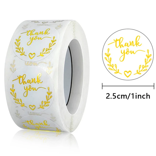 Gold Thank You Envelope Wedding Labels Stickers Business For White Gift  Order Birthday Handmade Seal Packagesqy1951-300pcs