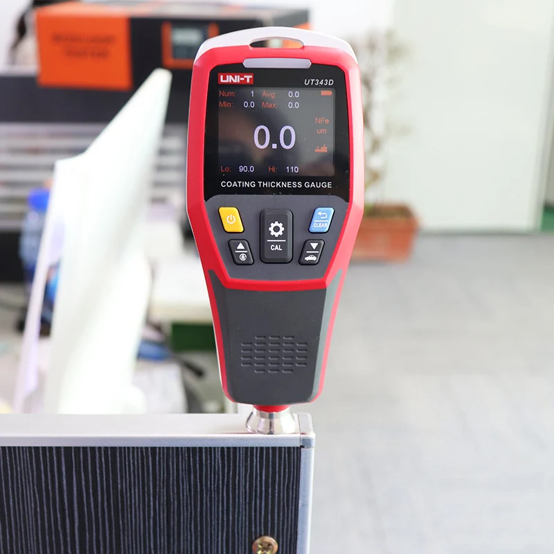 UNI-T UT343D Coating Thickness Gauge 0.1 Micron/0-1250um Automotive Paint Film Thickness Tester Measure FE/NFE Paint Tools Paint Coating Meter Paint Thickness Gauge Thickness Gauge