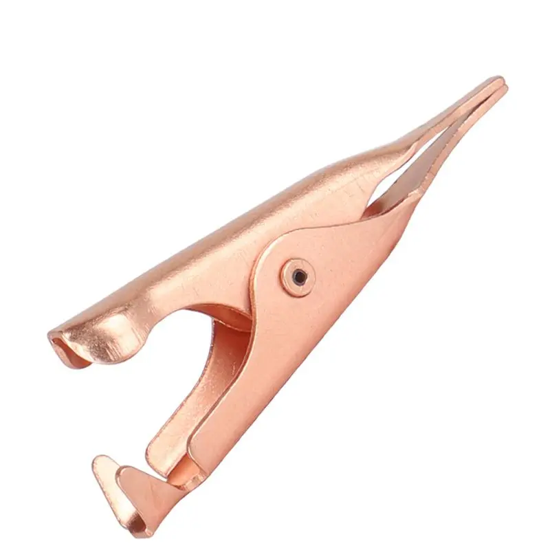 5A 27MM Soft Plastic Coated Testing Probe Mini Alligator Test Clips Electrical Test Clamps for Laboratory Testing 7mm Opening