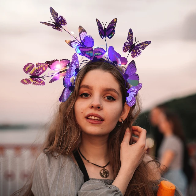 Serre-tête lumineux avec flash - Accessoire de cheveux pour femme