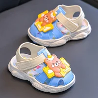 Baby Cartoon Rabbit Bear Sandals Summer Boys Kids Clogs Shoe Home Infant Children Crash Prevention Soft Sole Girls Walking Shoes 5