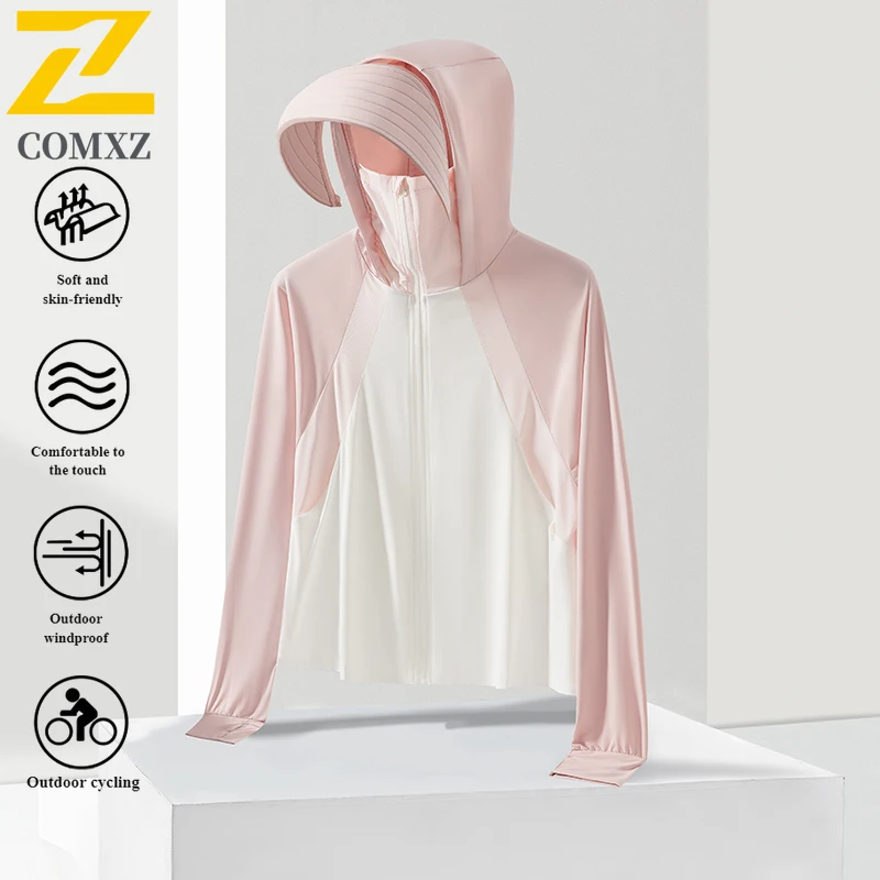 Men Summer Premium UV Protection Hooded Jacket UPF50+ Detachable Coat for Outdoor Casual Wear Multiple colors Sunscreen clothing