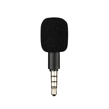Mini microfono jack da 3,5 mm portatile Aux 4 poli / 3 poli Karaoke Mic per registratore telefono cellulare smartphone computer portatile