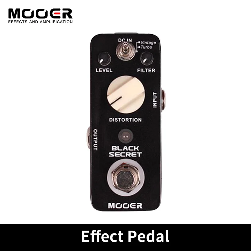 

Mooer Black Secret Micro Mini Distortion Electric Guitar Effect Pedal 2 Working Modes True Bypass Copy From Proco Rat Effect