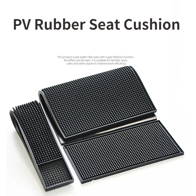 Wine Bar Mat Coffee Maker Countertop Spill Mats Bar Service Mat Dish Glass Drying for Barista Cocktail Bartender Black bar mats