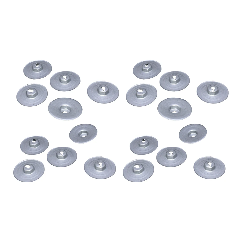 20Pcs Metal Nut Heat Protection Sheet Nut 07146949380 For BMW Models 1er E81 E82 E87 E87N 2er F22 F22N F23 3er E30 E36 E46 E90 auto fasteners rivets