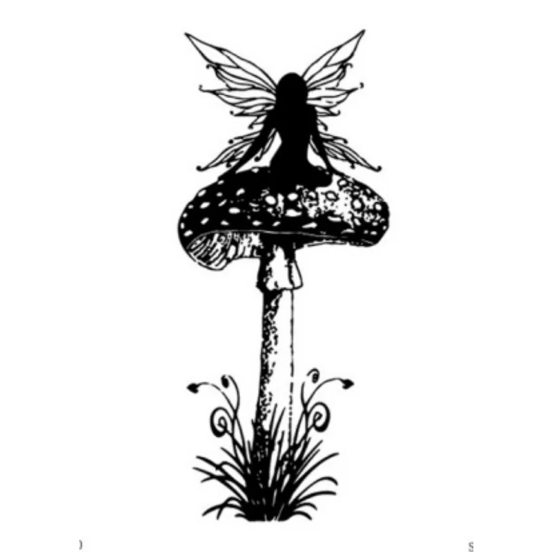 Forest Elk Mushroom Silicone Clear Stamps for Junk Journal Supplies Decorative Scrapbooking Craft Vintage Elf Fairy Rubber Stamp clear stamps,clear rubber stamps