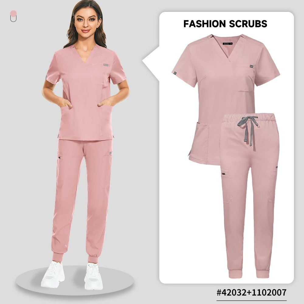 Medical Uniform Women's Scrub Clothing Sets Medical Scrubs Suit Nursing Uniform For Men Medical Nurse Scrub Sets Stretch Quick-Dry