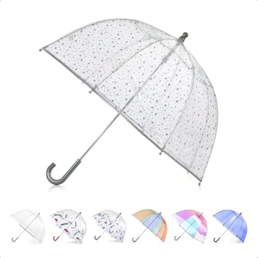 Lightweight Clear Bubble Umbrella with Dome Canopy