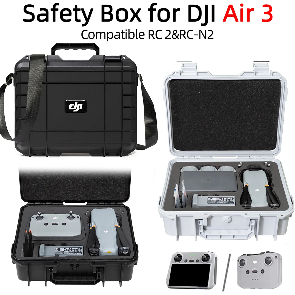 

For DJI Air 3 waterproof, pressure-proof and crash-proof box, RC 2 and RC N2 remote control storage carrying case