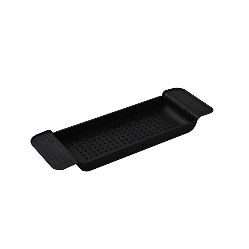 Bathtub Shelf Extendable Bamboo Bathroom Tray Shower Caddy Towel Book Holder Storage Organizer