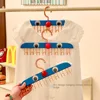 Multi-functiona Storage Hanger Multiple Hooks Traceless Camisoles Hook Clothes Drying Tools Cartoon Expressions 1