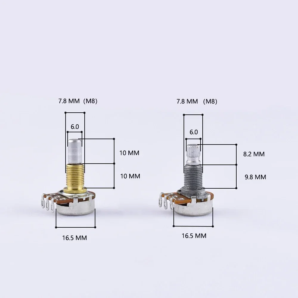 Alpha B50K/B100K Balance Potentiometer(POT) 1 Piece With Center Detent For Electric Bass-KR(Origin) guitar potentiometer