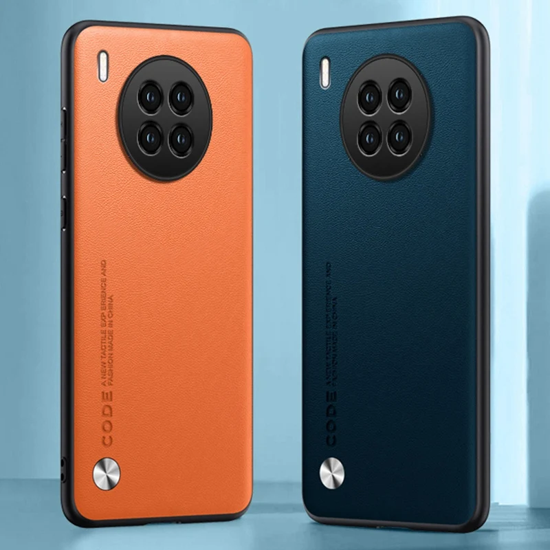 Deluxe PU Leather Matte Silicone Phone Case with Full Camera Protection