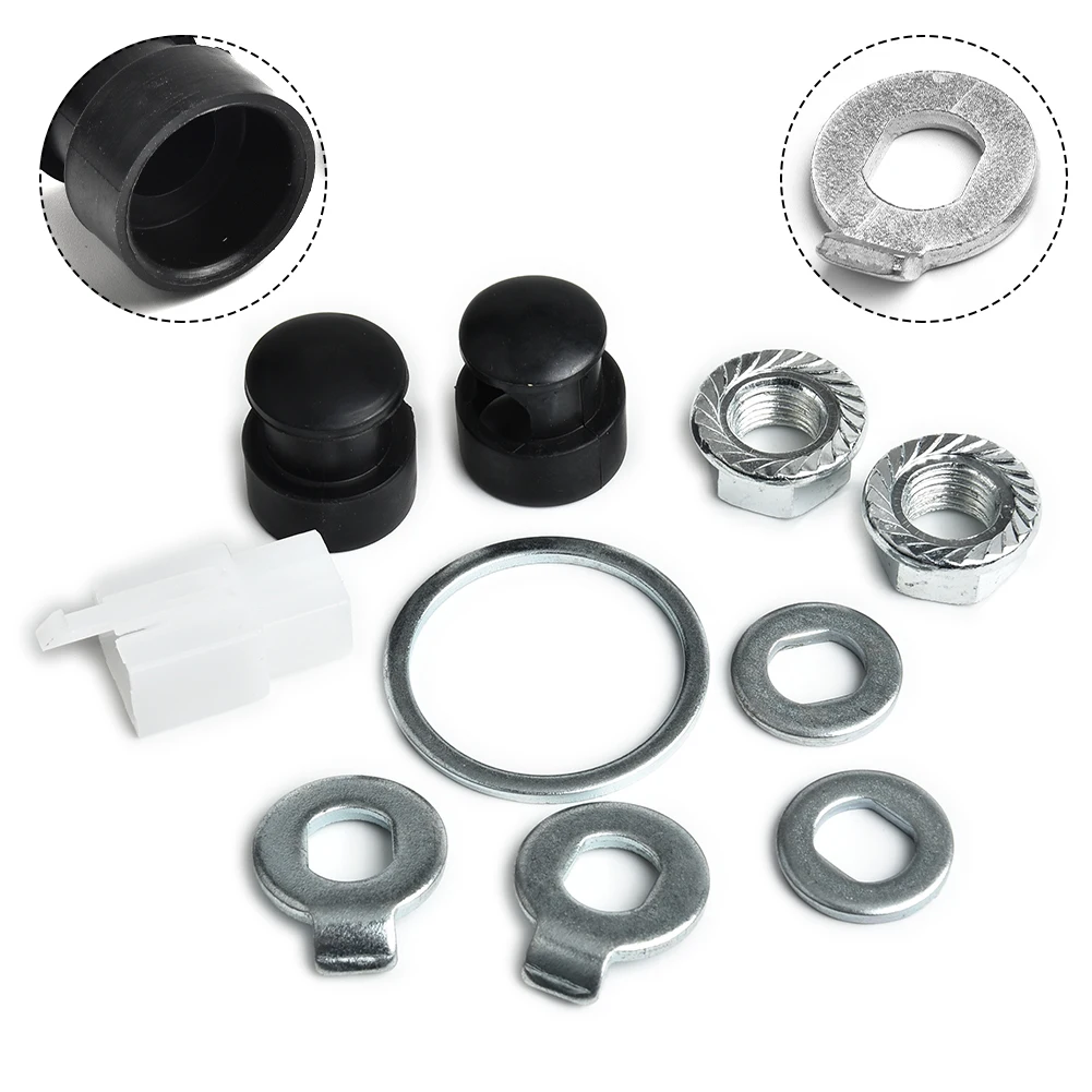 E-Bike Hub Motor Axle Kit with Lock Nut, Washer, Spacer, and Cover – Electric Bicycle Accessory Set