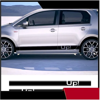 Kit di adesivi in vinile per auto, decorazioni per portiere laterali, per VW UP, pellicola impermeabile in PVC, accessori auto