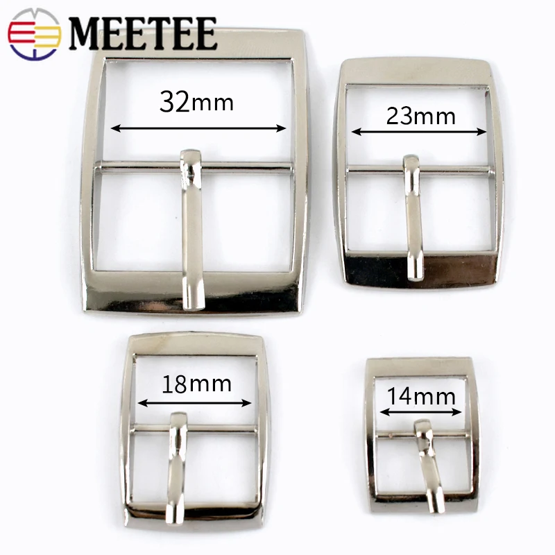 Metal Pin Buckles 10/20/30Pcs 15-30mm Belt Adjust Clasp Bag Strap Webbing Dog Collar Hook DIY Hardware Accessories