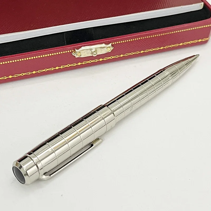 

YAMALANG Ct Luxury ballpoint pens silver lattice metal comfortable writing stationery