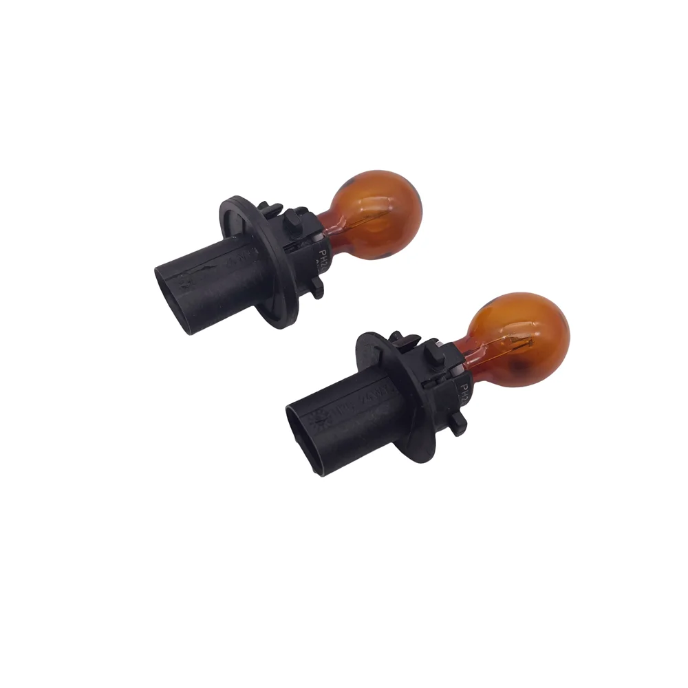 2PCS Original PH24WY Amber Halogen 12V Amber Lamp For Audi A4 A5 Q5 S4 Cadillac CTS VW SKODA GMC Lincoln Turn Signal Lights 12V