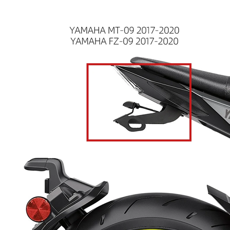 

MT-09 Tail Tidy Fender Eliminator LED License Plate Bracket Kit for YAMAHA MT09 SP FZ09 FZ-09 MT FZ 09 Registration Plate Holder