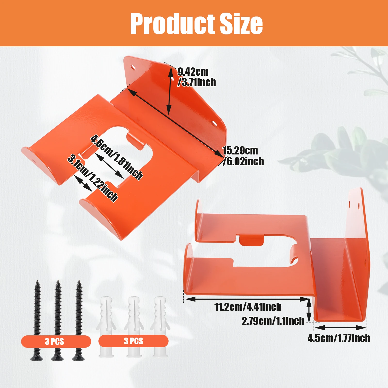 Wall Mounted Weed Trimmer Rack 1/2Pcs Steel Weed Whacker Holder For Grass Trimmer Garden Tool tool storage rack