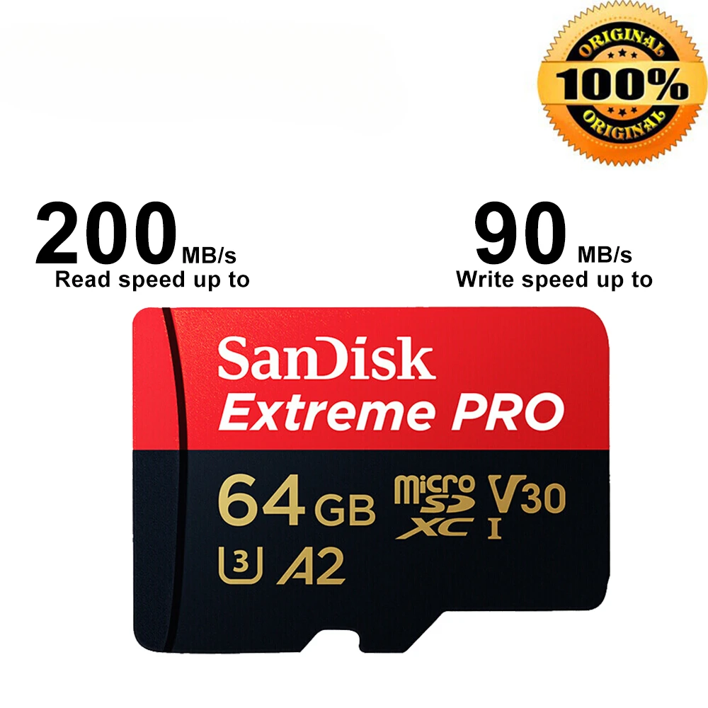 Sandisk New Style Micro Sd Card 128gb 64gb 256gb Micro Sdxc Uhs-i Memory  Cards For Nintendo Switch Tf Card With Adapter - Memory Cards - AliExpress