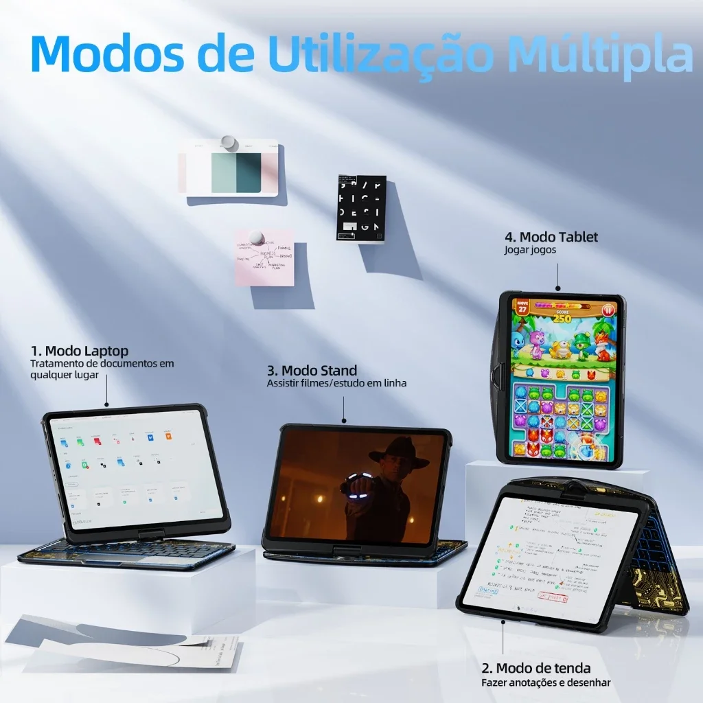 Bettdow-iPad Air 5 10.9用マジックキーボード,透明ケース,プロ