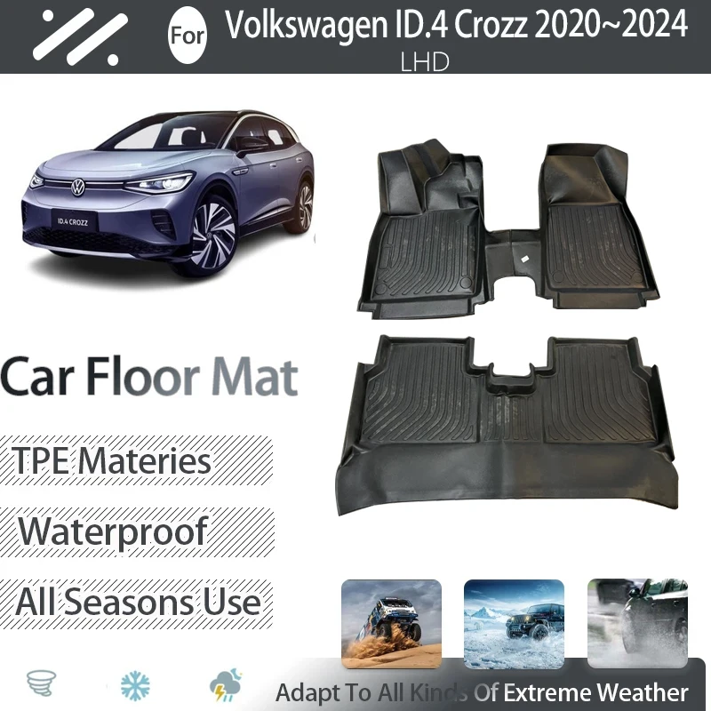 CarFloorMatsForVolkswagenVWID4CROZZID4Crozz20202024Dirt