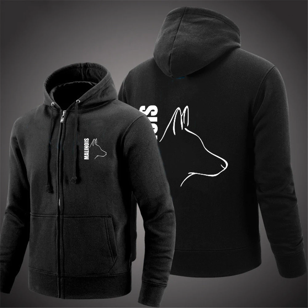 

Silly dog Malino Belgium 2023 men's new spring and autumn fashion casual hoodie zipper sweatshirt long sleeve top