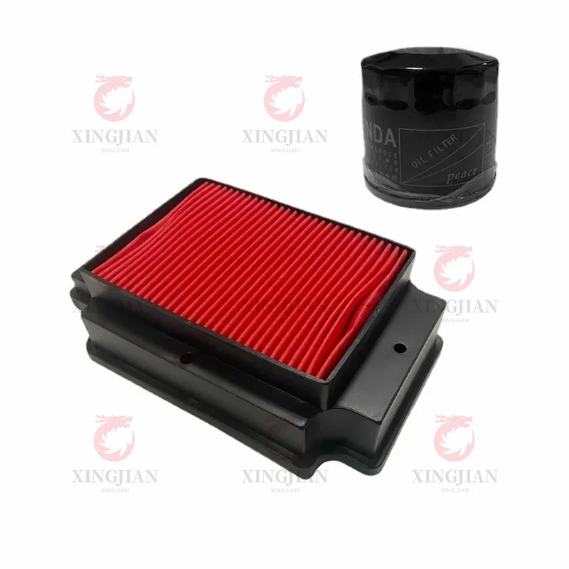 Premium Motorcycle Air & Oil Filter for Engine Maintenance Replacement