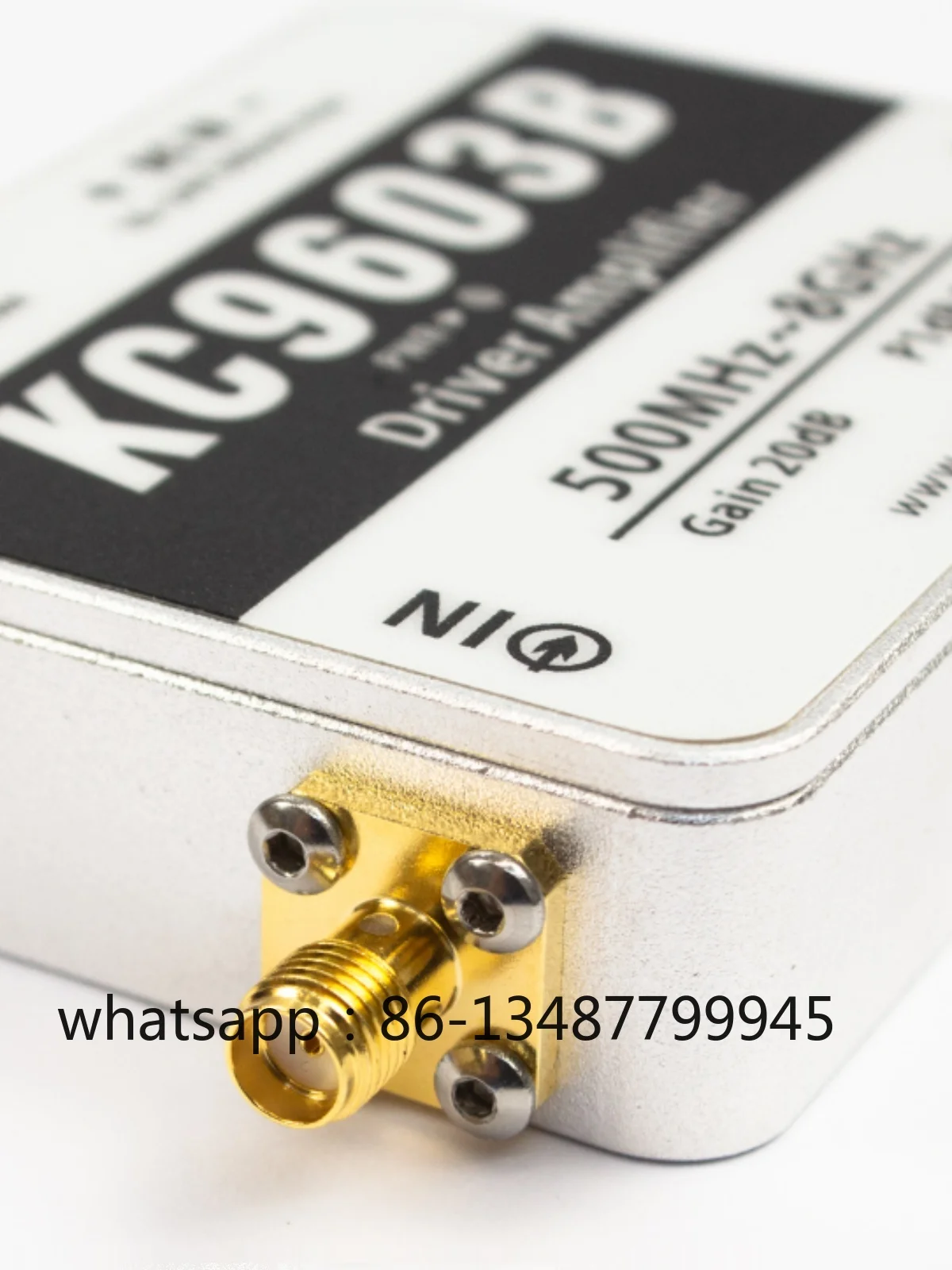 Power KC9603B 100MHz-8GHz 0.3W in gain module of experimental driver amplifier.