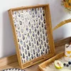 Rectangular Natural Shell Rattan Basket Creative Rattan Storage Tray Colorful Shell Storage Basket Fruit Dish Home Organizer 4