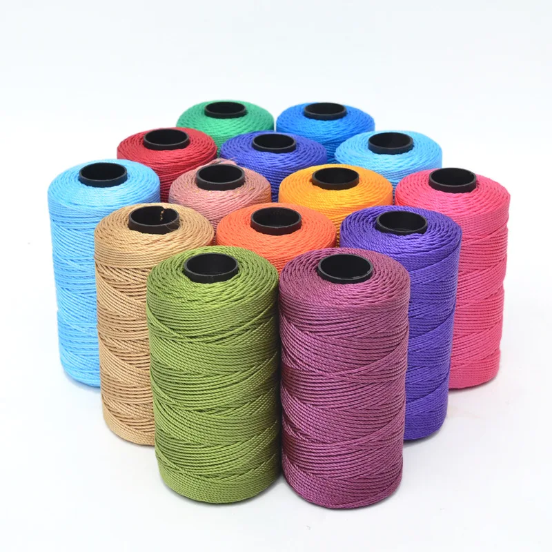 100g/Lot 1.5mm Cord Thin Ice Cotton Summer Art Yarn Cord Polyester Crochet Thread Yarn Handmade DIY Craft Hat Shoes