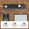 L Shaped Computer Desk, Reversible Corner Desk with Power Outlet and Pegboard, Computer Desk with Led Lights, Keyboard Tray, He 6