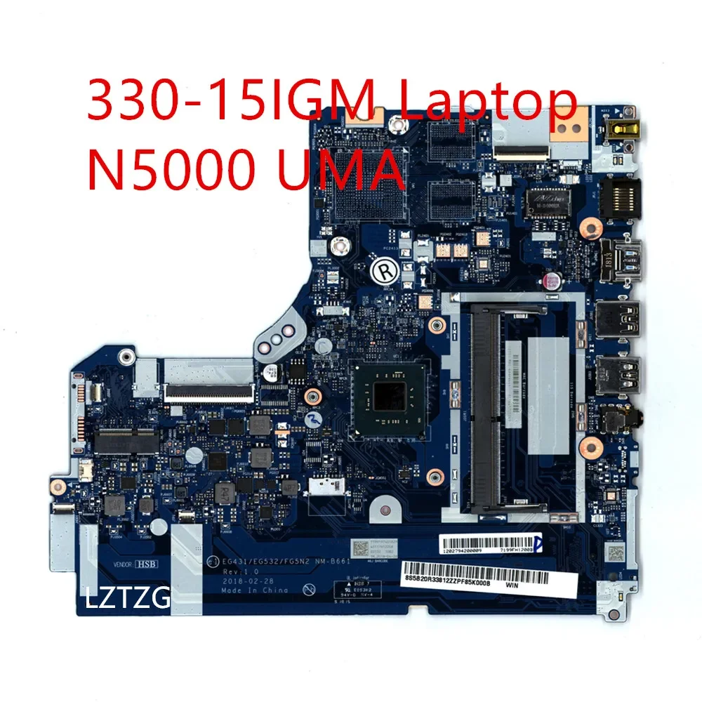 Carte Mère Lenovo IdeaPad 330-15IGM N4000 EG341 X832D811 – Occasion
