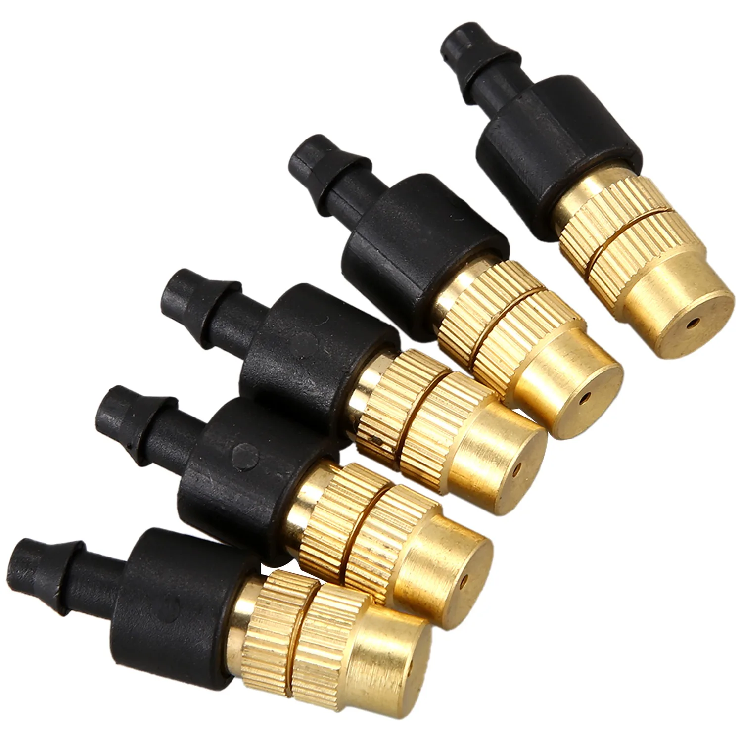 50PCS Adjustable Sprayer Brass Misting Nozzle Atomizing Sprinkler for Mini Drip Garden Watering Irrigation Spray misting nozzles spray nozzle garden spray nozzle