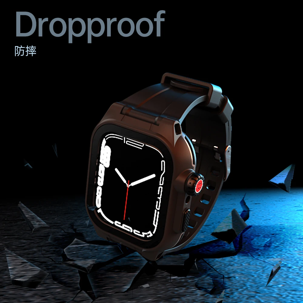   iWatch Shockproof Ʈ Dirtproof  Shockproof ü ̽  ð Series7 41/45mm Ŀ 