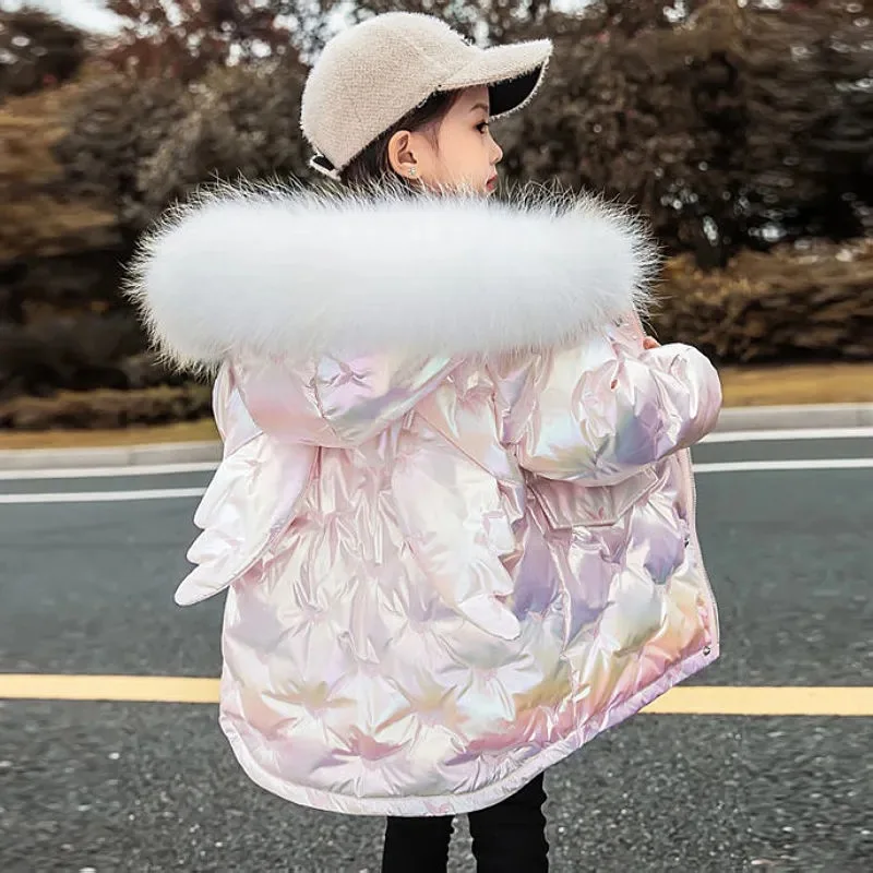 2023-Winter-Down-Jacket-For-Girls-Coat-Fashion-Unicorn-Shiny-Waterproof ...