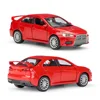 1/41 Mitsubishi Lancer Evolution EVO X Toy Car Model For Children Welly Diecast Race Vehicle Miniature Pull Back Collection Gift 3