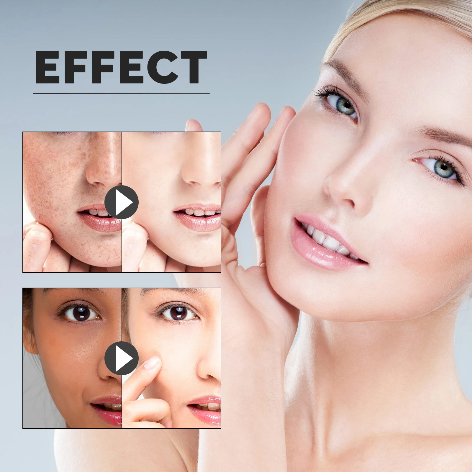 Brightening toner close-up