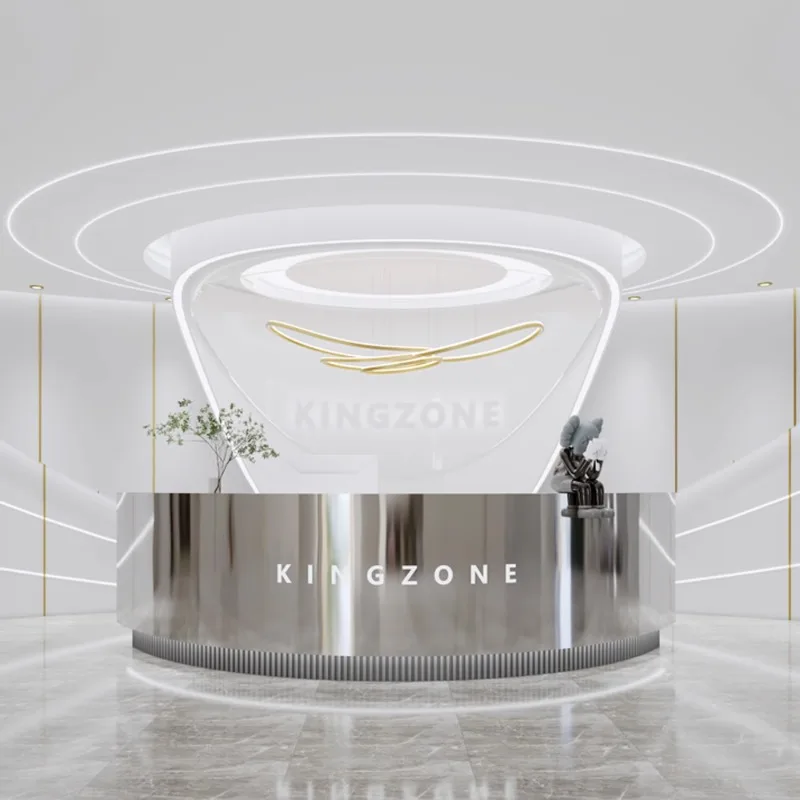 Bancone Al Dettaglio Banco Reception Moderno Spa Wood Hotel Salone Commerciale Reception Reception Luxury Theke Rezeption Furniture Hdh