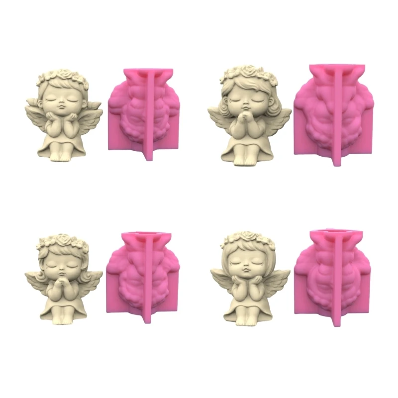 

MXME Flower Pot Silicone Mold Concrete Cement Plant Pot Mold Flowerpot Epoxy Resin Mould Makeup Brush Holder Mold