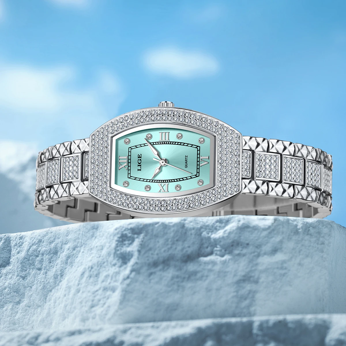 LIGE Fashion Elegant Watch For Women Original Design Casual Lady Bracelet Wristwatch Luxury Waterproof Quartz Ladies Watches