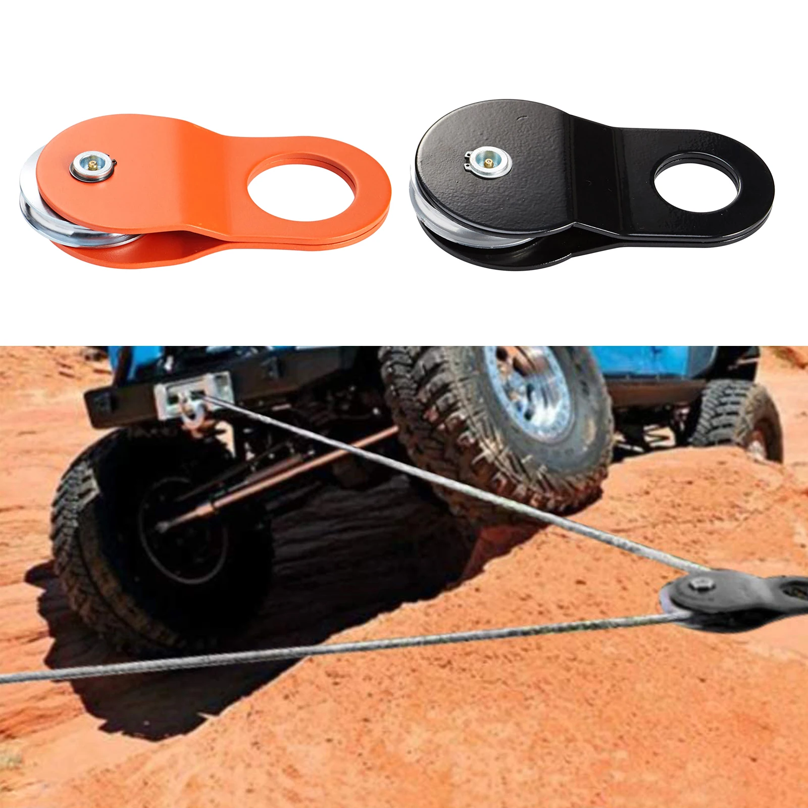Snatch Block Pulley Recovery Winch Snatch Pulley Block Fit for Truck