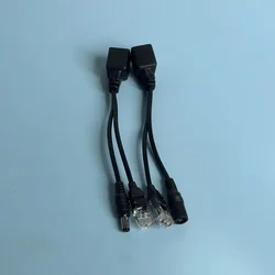 Enhanced POE Splitter with Video and Power Adapter - 10 Pairs (Black Color)