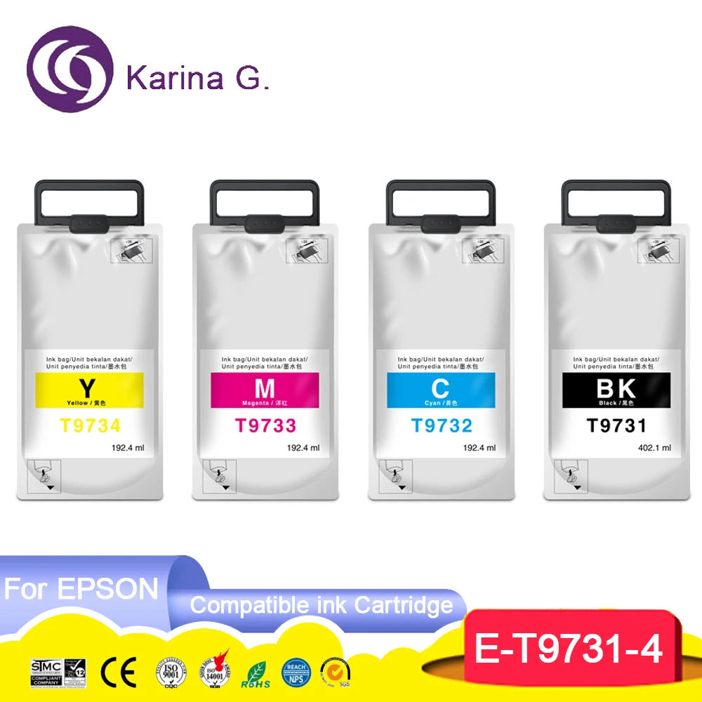 T973 T9731 T9732 T9733 T9734 Premium Compatible Color Inkjet Ink Bag Cartridge f